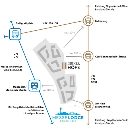 Апартаменты Messelodge Deiker Hoefe Дюссельдорф