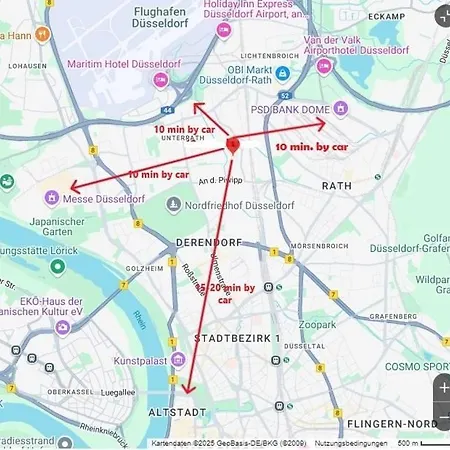 아파트 Naehe Flughafen Psd Dome Merkur Arena *