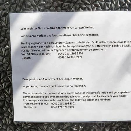 A&a Am Langen Weiher 公寓