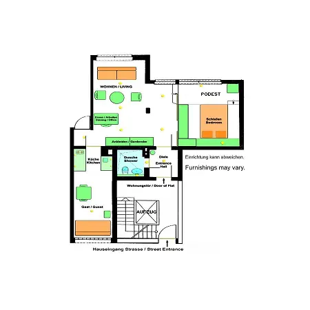 City-apartment 65qm 2-schlafzimmer Wlan Nichtraucher Parken Apartment