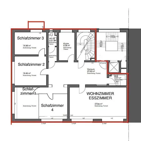 Apartment Schoenster Rheinblick Messe Parken Luxus 10 Person Düsseldorf